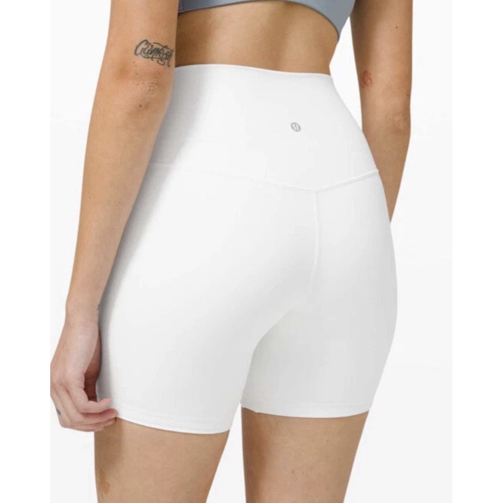 🦄 Lululemon Align Short Size 12 Bone White ~Double Lined~ Nulu RARE!